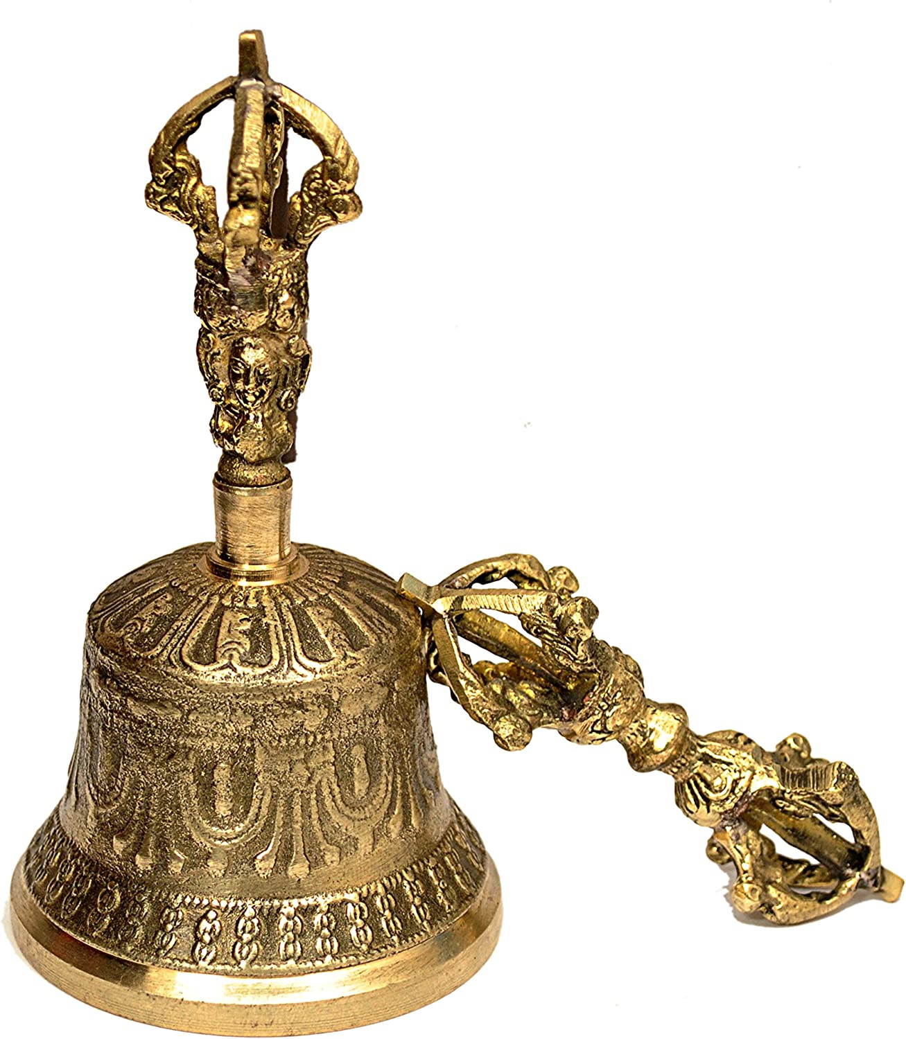  Dharma Tibetan Buddhist Meditation Bell and Dorje Set